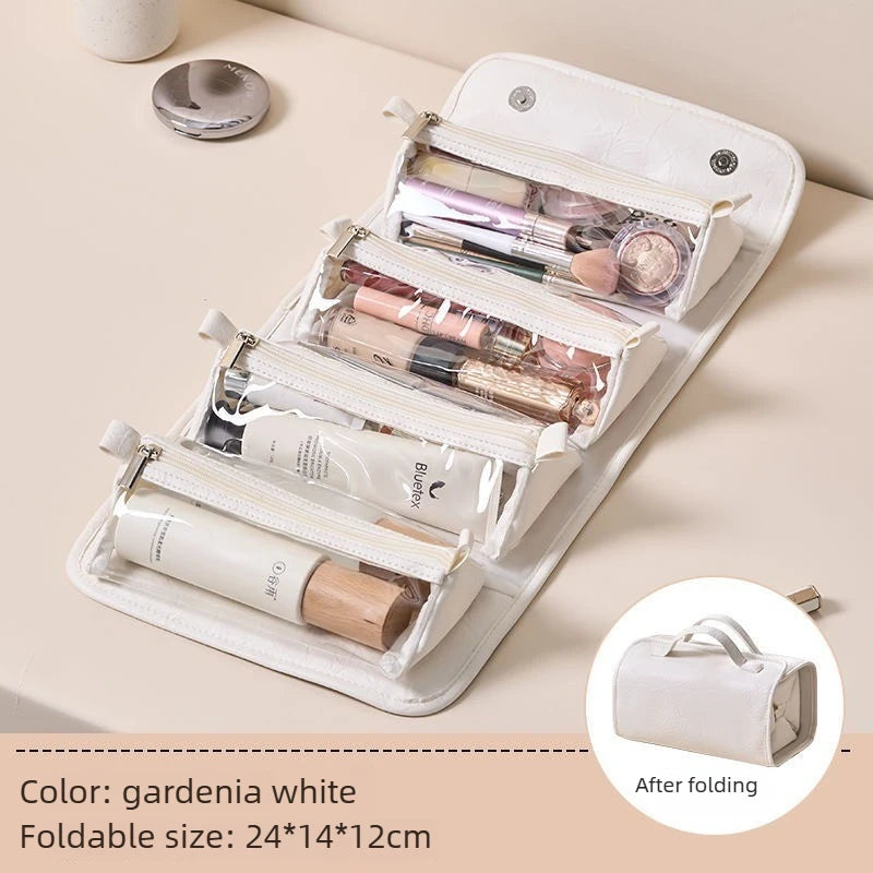 Wash Makeup Bag Large Capacity Portable Makeup Bags Travel Waterproof Four in One Detachable Packaging Storage Bag