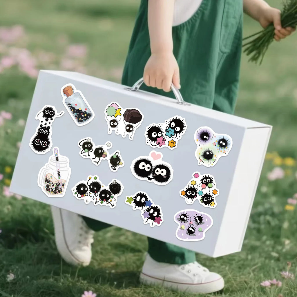 54pcs Cute Cartoon Character Graffiti Stickers Waterproof for Guitar Notebook Luggage Mobile Stationery Decoration