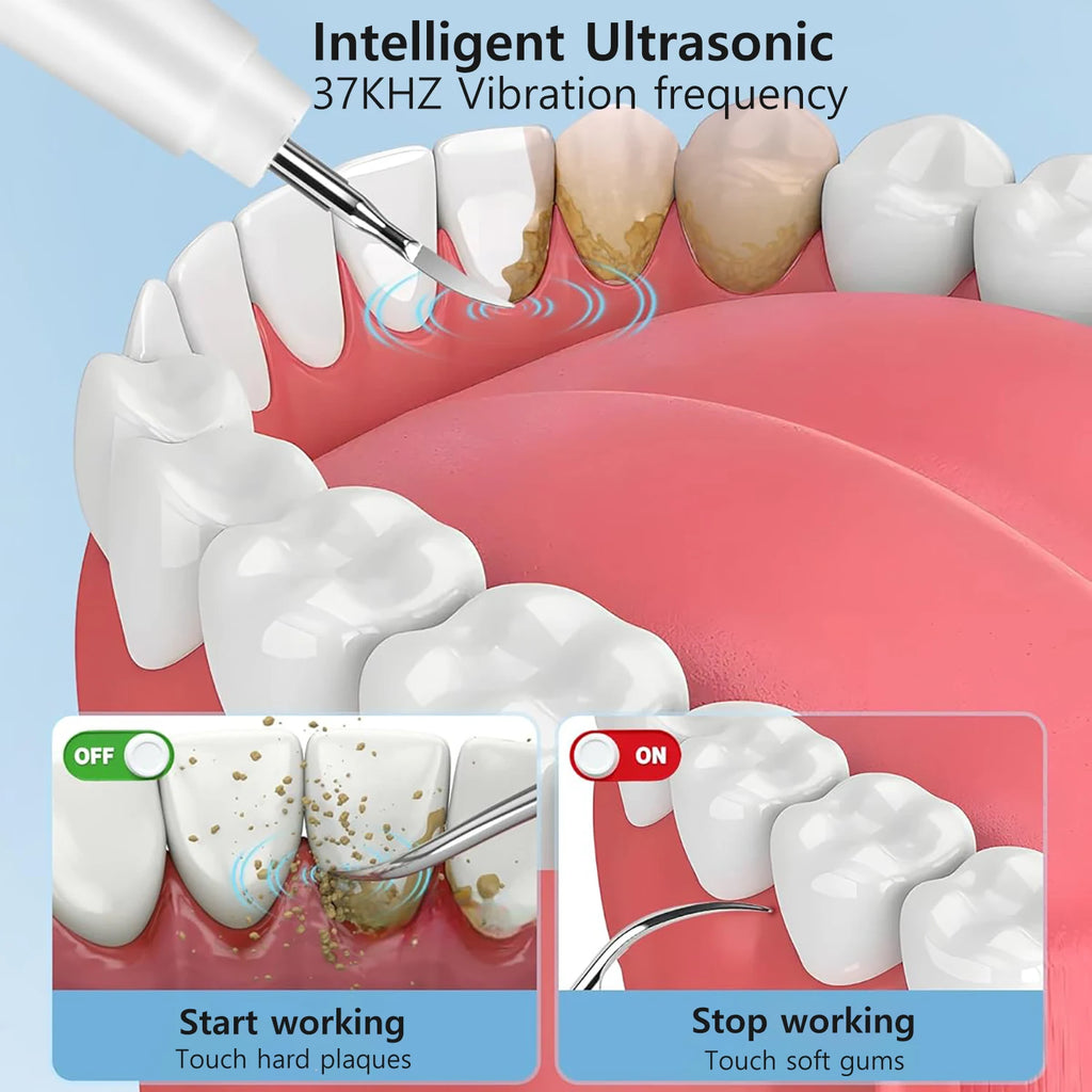 Ultrasonic Scaler Plaque Remover for Teeth Dental Calculus Remover with 5 Modes Teeth Cleaning Kit Sonic Tartar Remover