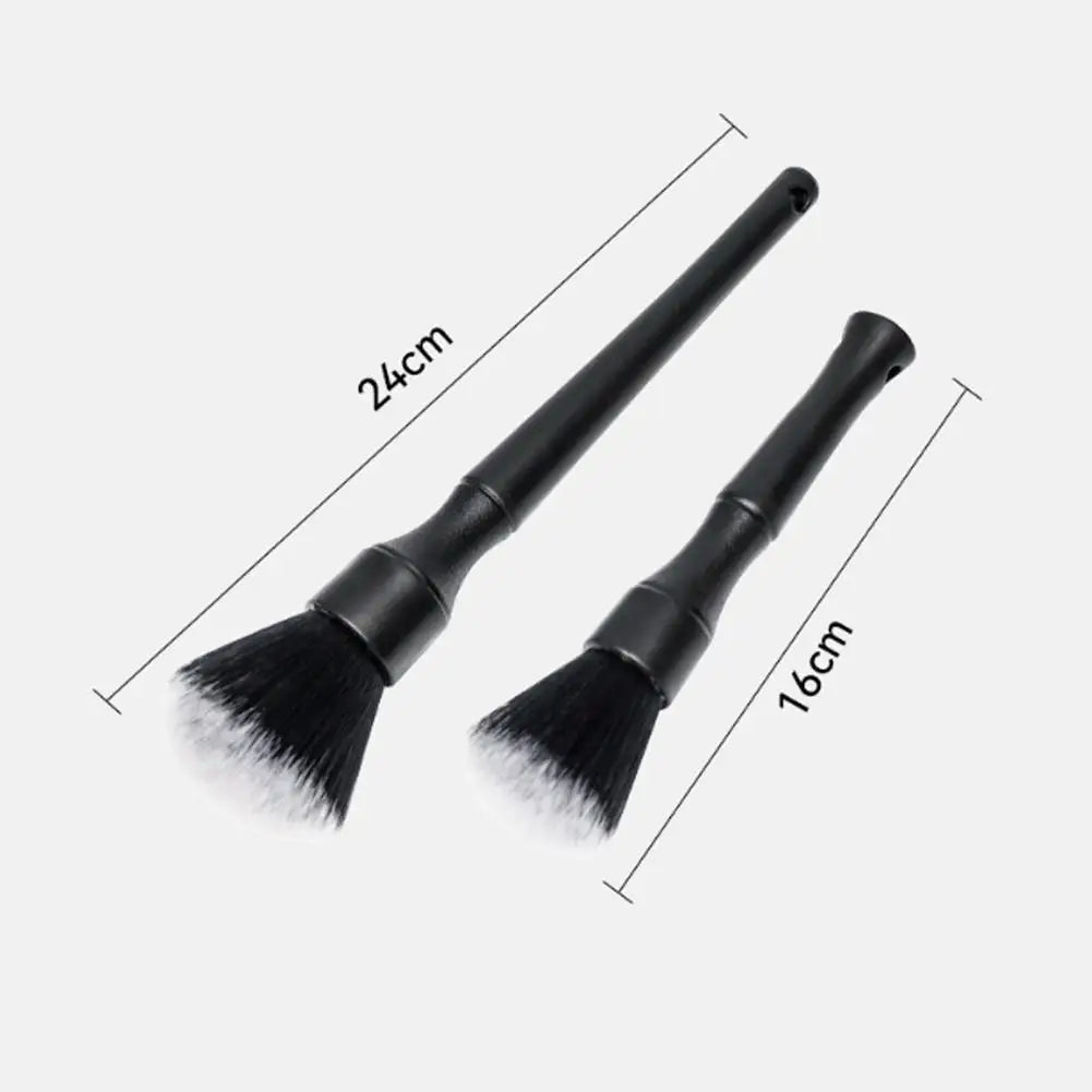 Auto Detailing Brush Car Interior Cleaning Tool Soft Synthetic Bristle Dashboard Duster Non Scratch Surface Care
