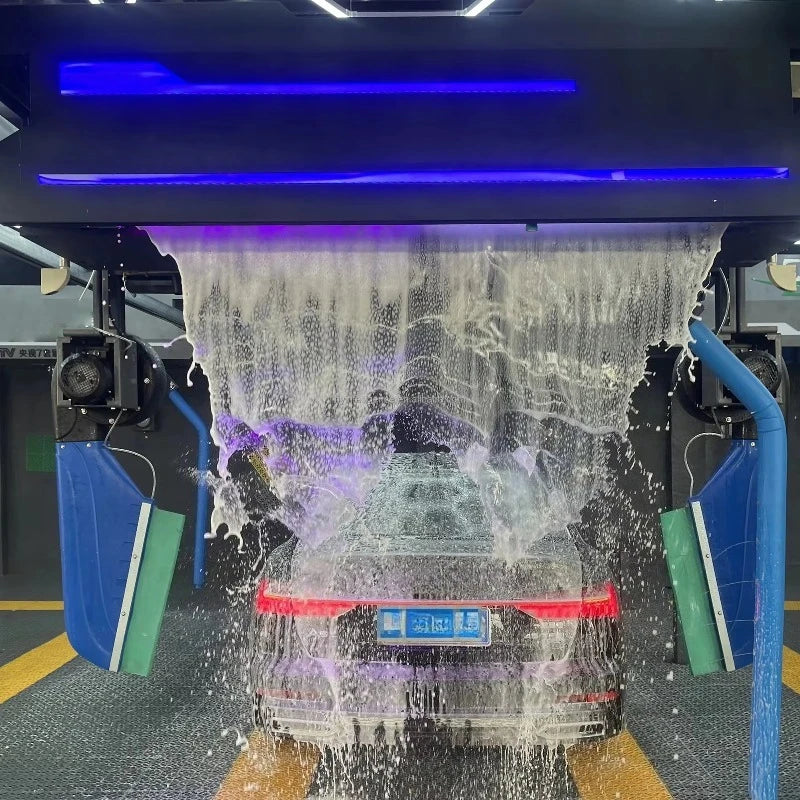 Fully Automatic Touchless Car Wash Machine With High Power Blower, Customized Industrial Washing Equipment