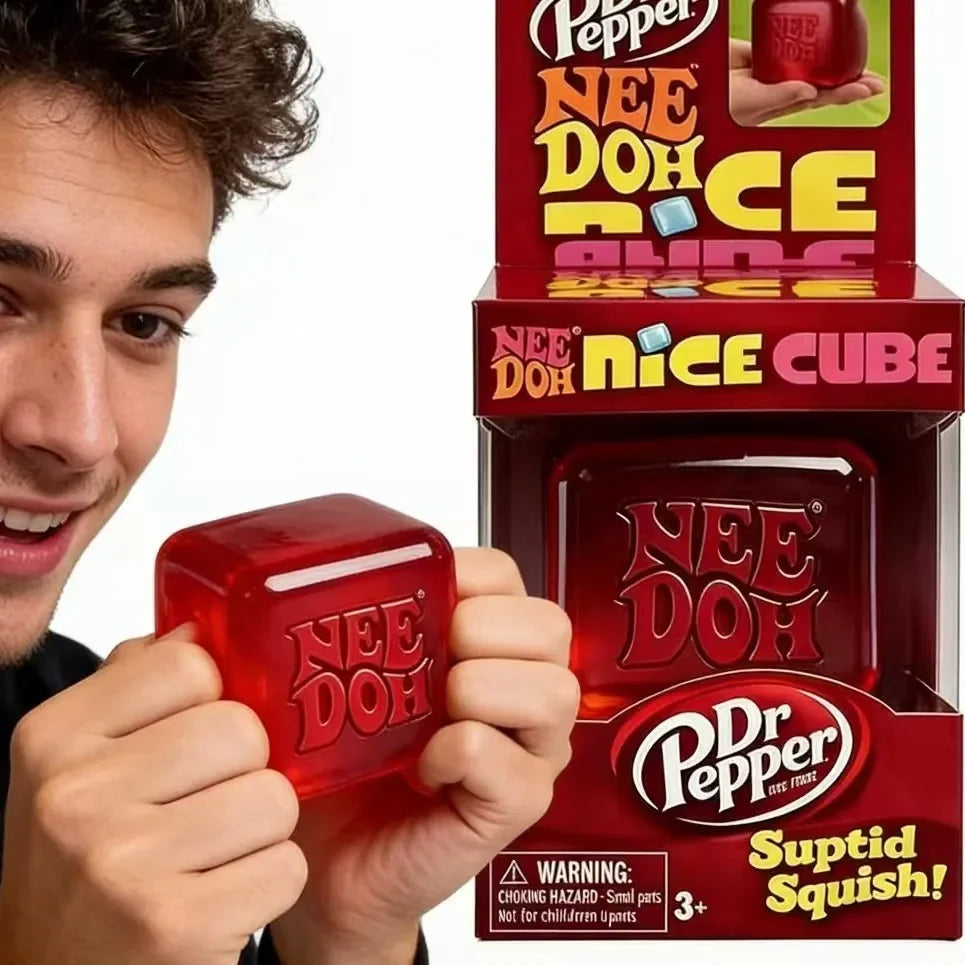 New Nee Doh Nice Cube Sensory Soft Soothing Stress Toy Soft Squeeze Fidget Office Anxiety Relieving Toy