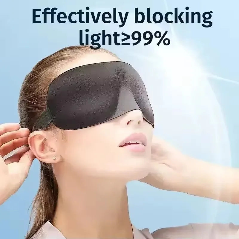 pl 3D Slep Mask Blindfold Sleeping Aid Soft Memory Foam Eye Mask for Sleeping Travel Blockout Light Slaapmasker Eye Cover