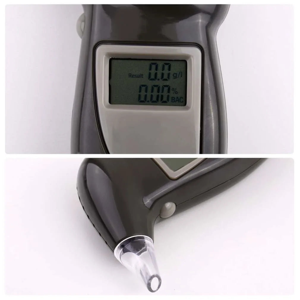 New Digital Alcohol Detector Breathalyzer Police Alcotest Handheld Alcohol Breath Tester Without Battery Inside