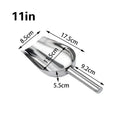 Stainless-Steel Ice Cube Scoop Bar Buffet Party Kitchen Spice Candy Flour Nut Scoop Spoon Dry Goods Shovel Kitchen Accessories