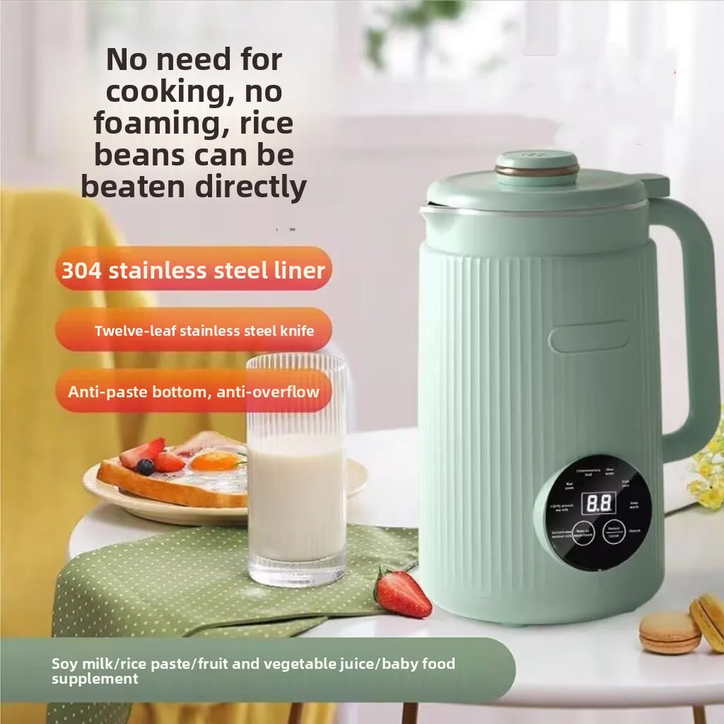 1.2L Soy Milk Maker Machine Household Full-Automatic Wall-Breaking Machine Quiet Operation Soy Milk Maker for Small Family