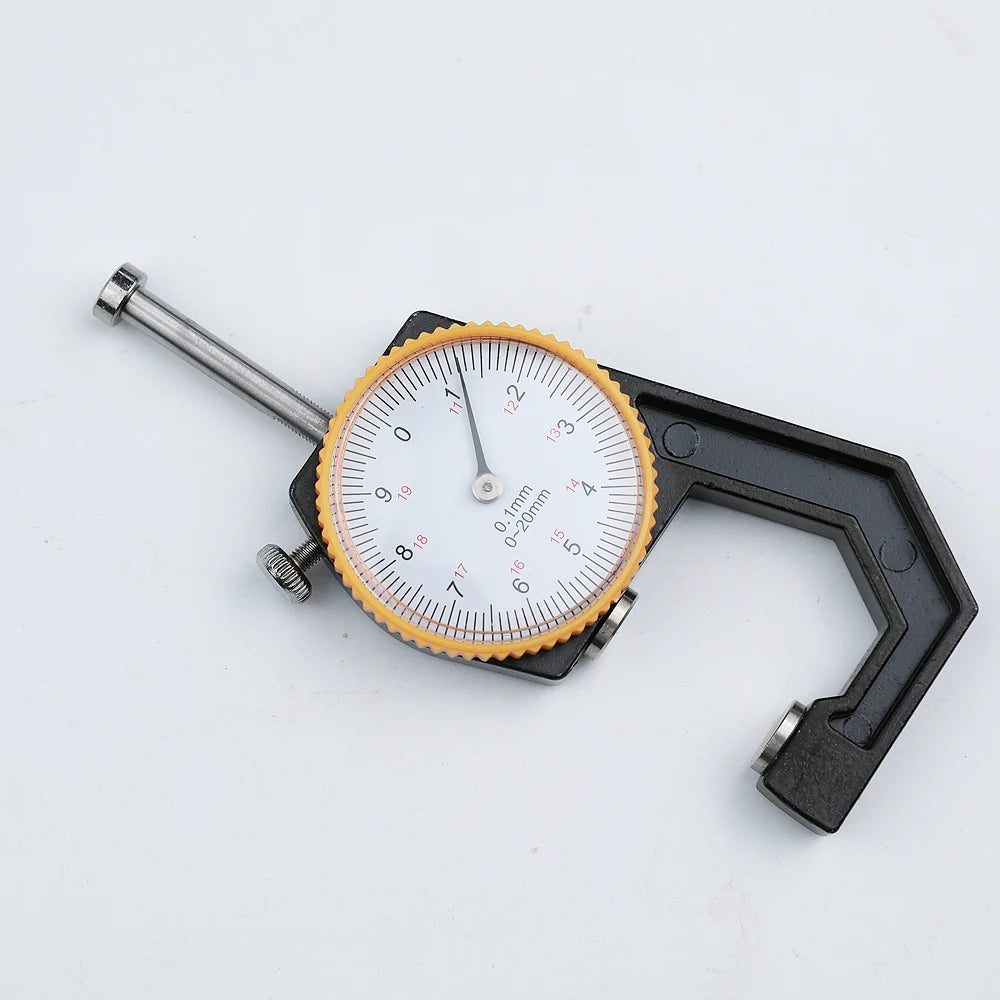 Portable Mini Precise Digital Thickness Gauge Meter Tester Micrometer Big Head 20mm Large LCD Electronic Dial Indicator