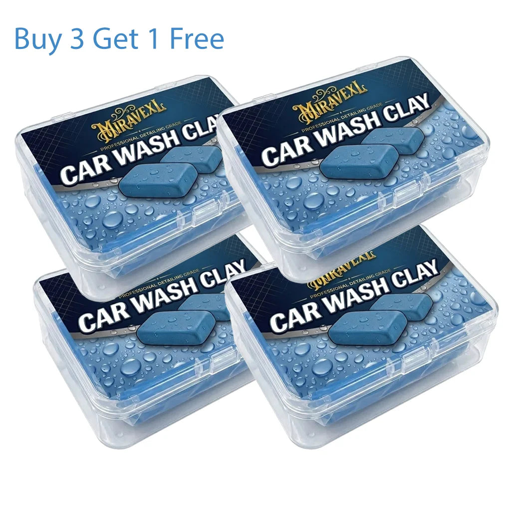 Detailing Clay Bar with Storage Case, Reusable Car Cleaning Clay, Removes Contaminants, Safe for All Vehicle Paint Finishes
