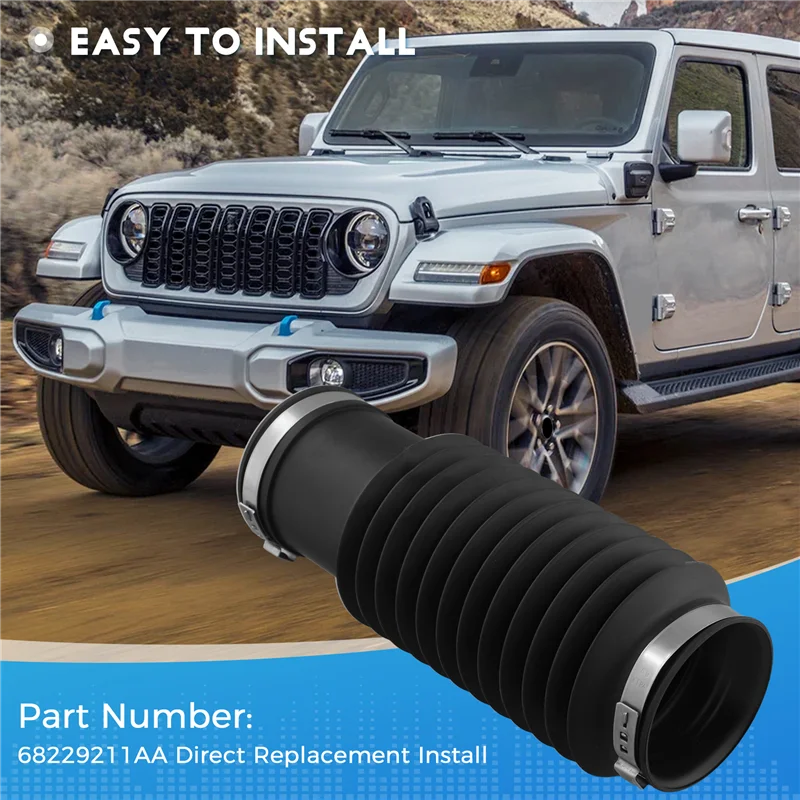 A42M-Car Front Drive Shaft Boot Repair Kit With Clamps 68229211AA For Jeep Wrangler 2007-2018