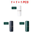 3pcs Dual‑Chamber Travel Wash Cup, Portable Leakproof Toothbrush Toothpaste Storage Case for Trip Camping