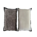 2PCS Microfiber Car Cleaning Sponge Pads Interior Detailing Applicator Sponge Dashboard Leather Seat Window Car Wash Cleaning