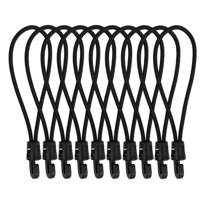 Shock Bungee Cord Gear Strap Tactical Elastic Fix Trekking Pole Anti-slip Paracord Alternative Heavy Duty Water Bottle Map Keys