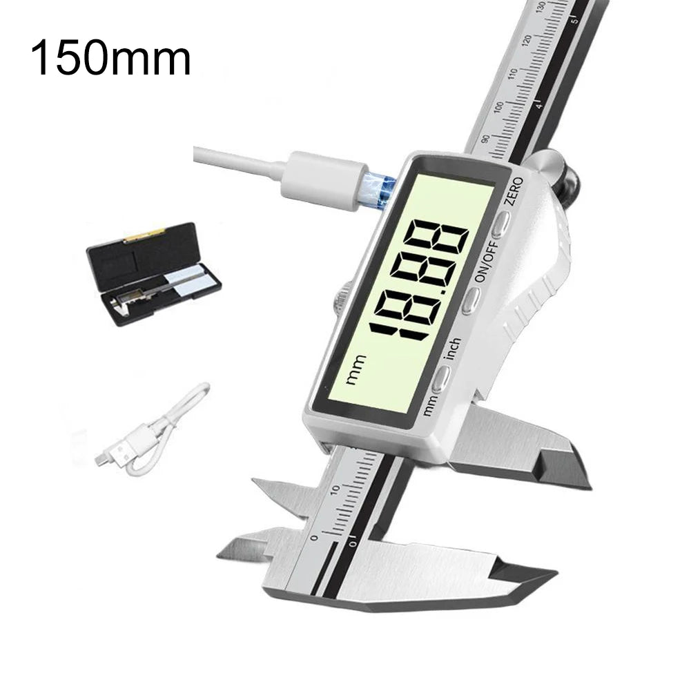 Rechargeable Digital Vernier Caliper: High For Precision Measurements With USB-C Rechargeable Digital Vernier Caliper Hand Tools