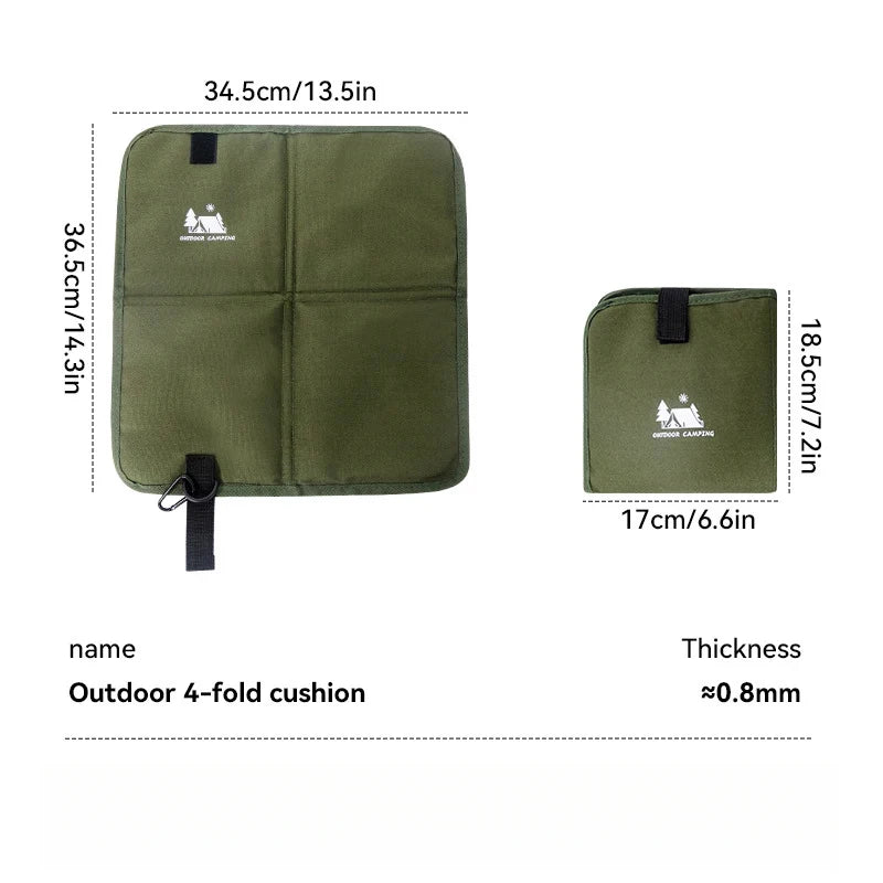 Camping Seat Pad Foldable Oxford Cloth Waterproof Moisture Proof Lightweight For Hiking Picnic Beach Fishing