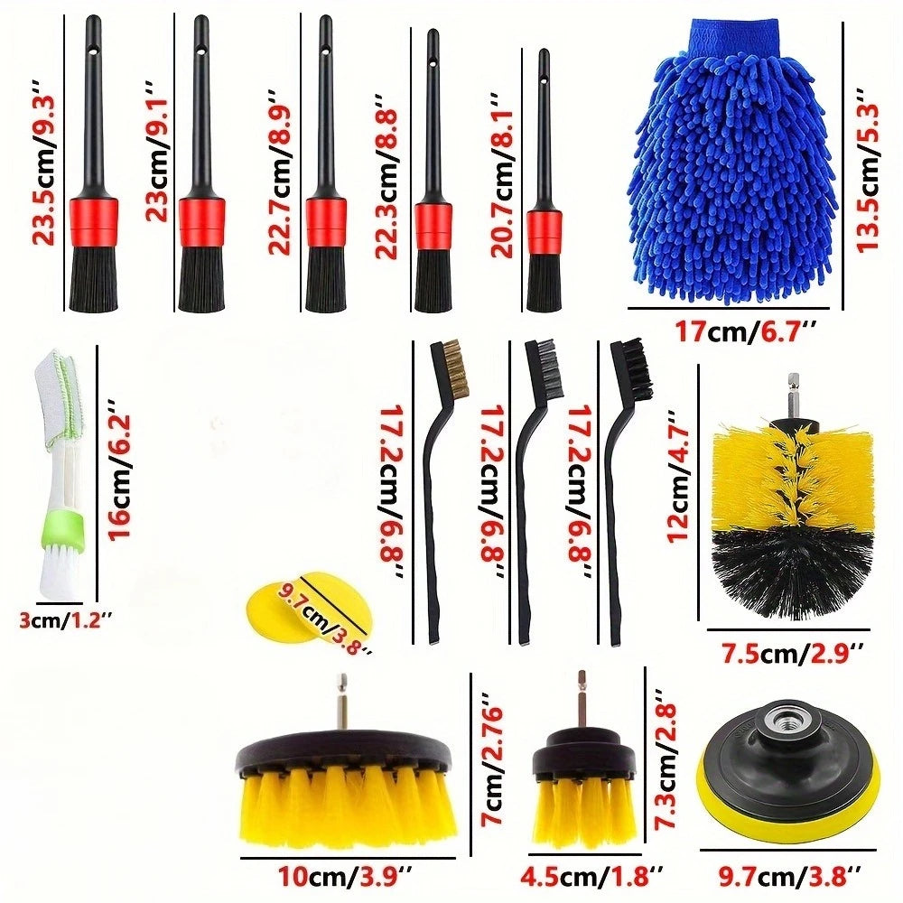 New Car Detailing Brush Set The Ultimate Auto Cleaning Kit for Vents Gaps Maintenance Car Air Outlet Detail Clearance Brush
