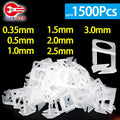100-1500pcs Ceramic Tile Leveling System Clips Spacers Straps Kit Set For Tile Laying Floor Wall Construction Tools Building