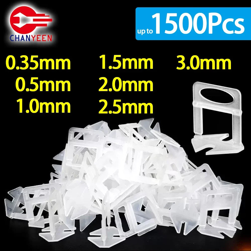 100-1500pcs Ceramic Tile Leveling System Clips Spacers Straps Kit Set For Tile Laying Floor Wall Construction Tools Building
