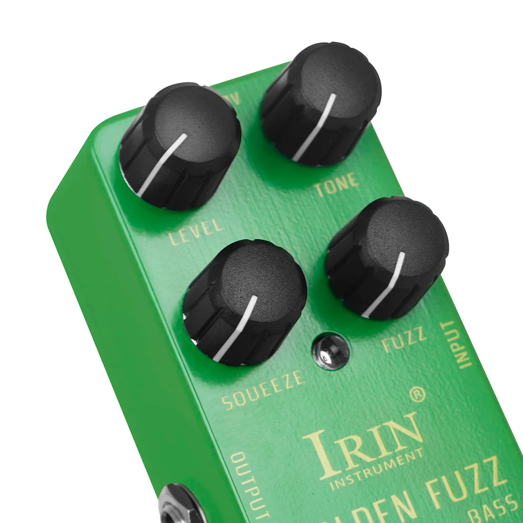 IRIN RS-20 Golden Fuzz Bass Electric Guitar Effect Pedal Classic Bass Fuzz Tone Effects True Bypass Pedals Guitarra Accessories
