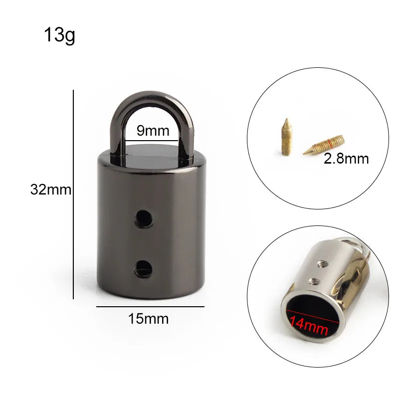 10/30/100PCS Metal Bag Straps Clasps Tassel Fringe Cap Buckle For Lether Rope Cord Lock Connector Hanger Shoulder Accessories