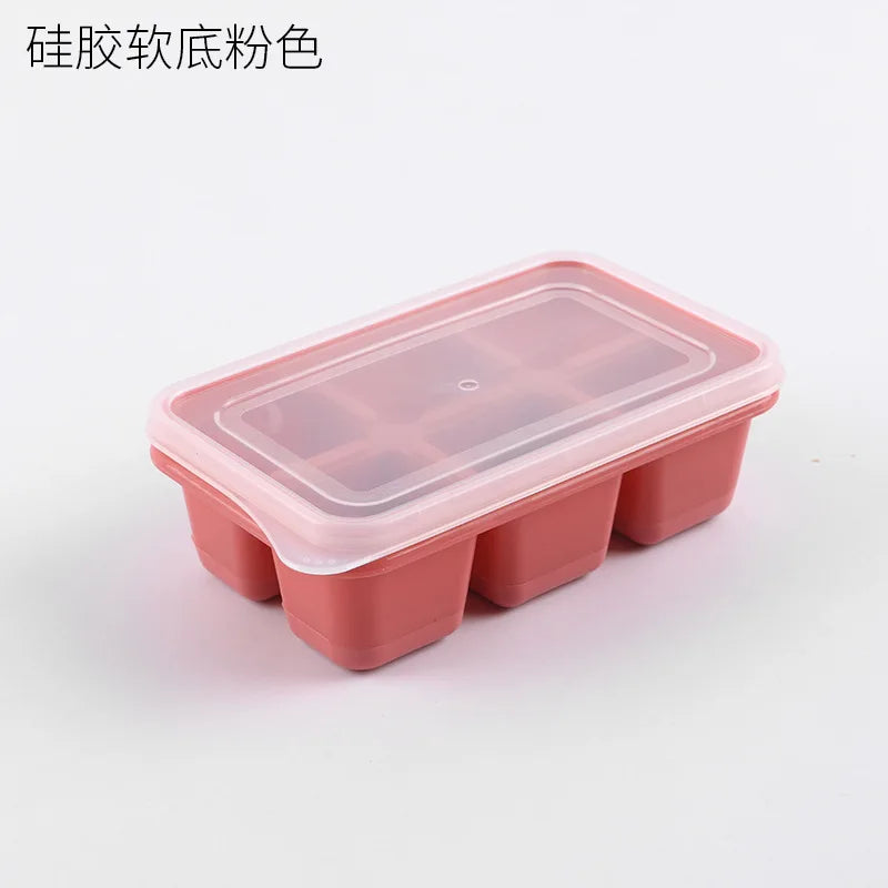 Creative Hexagon 37 Grid Ice Making Honeycomb with Lid Silicone Moulds Refrigerator Homemade Ice Mold Household Ice Making box
