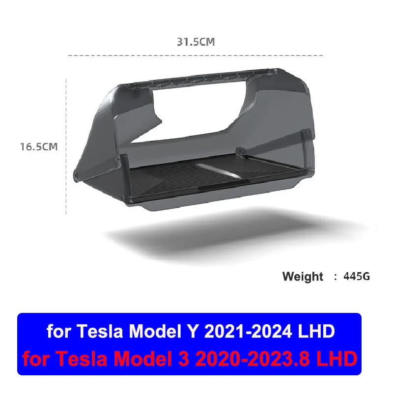 For Tesla New Model 3 Y Juniper 2025-2020 2026 Launch Highland Under Screen Storage Box Central Control Hidden Organizer Tray
