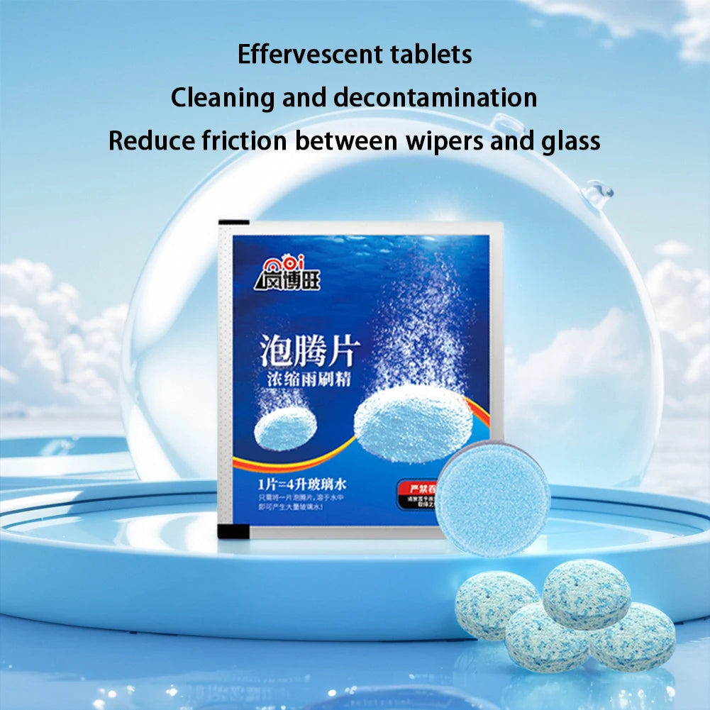 20-1PCS Concentrated Tablets Detergent Car Windscreen Wiper Solid Effervescent Tablets Cleaning Windshield Window Glass Cleaner