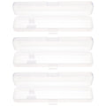 3Pcs Portable Toothbrush Case Set PP Travel Toothbrush Storage Box Compact Toothpaste Holder for Outdoor Trip Business Gift