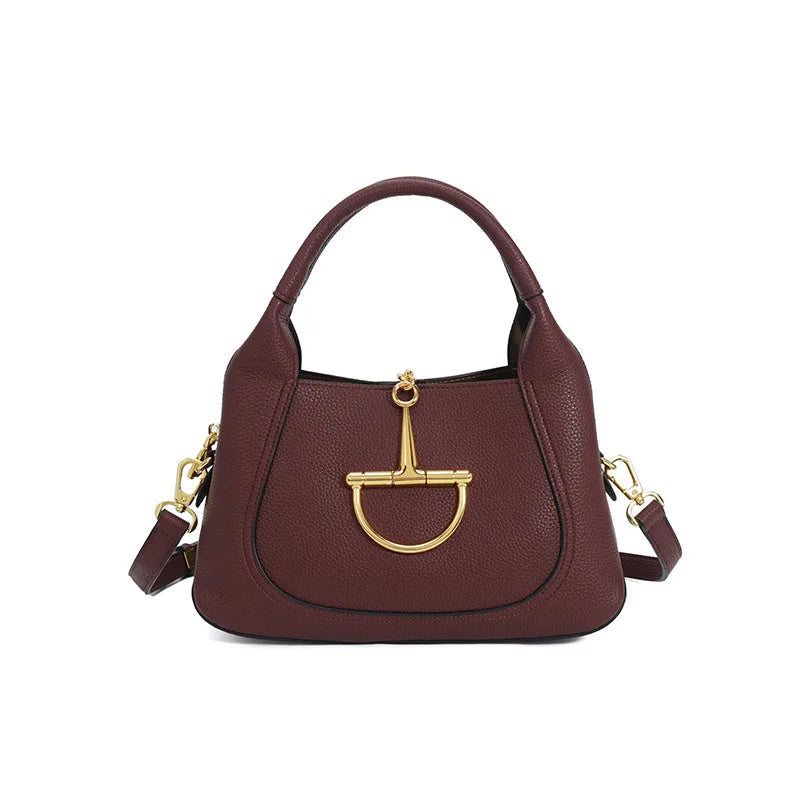 Stylish Solid Color Designer Diaper Bag Women Luxury Leather Tote Large Capacity Elegant Crossbody Handbag For Simple Chic
