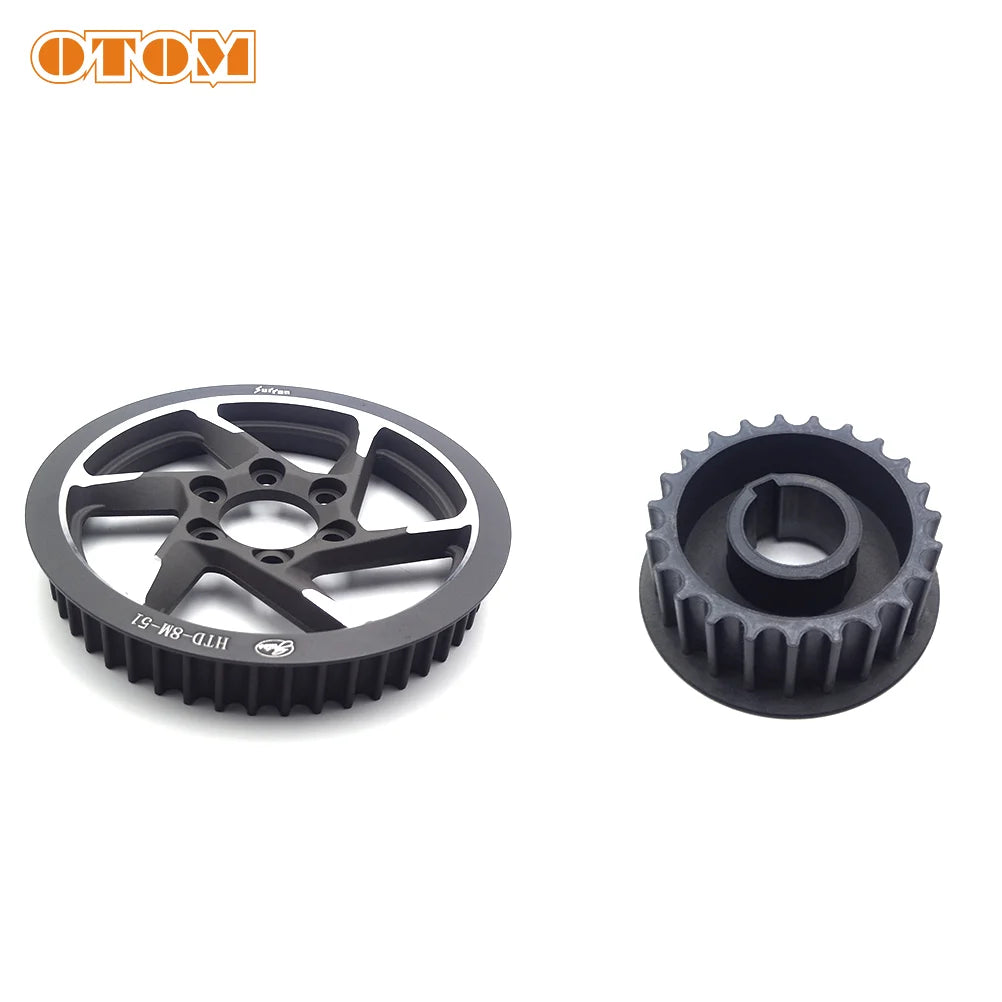 OTOM Motorcycle Original Drive Wheel Big Small Set Wheel Drive Sprocket for Surron Light Bee X S Electric SURRON Chain Drive