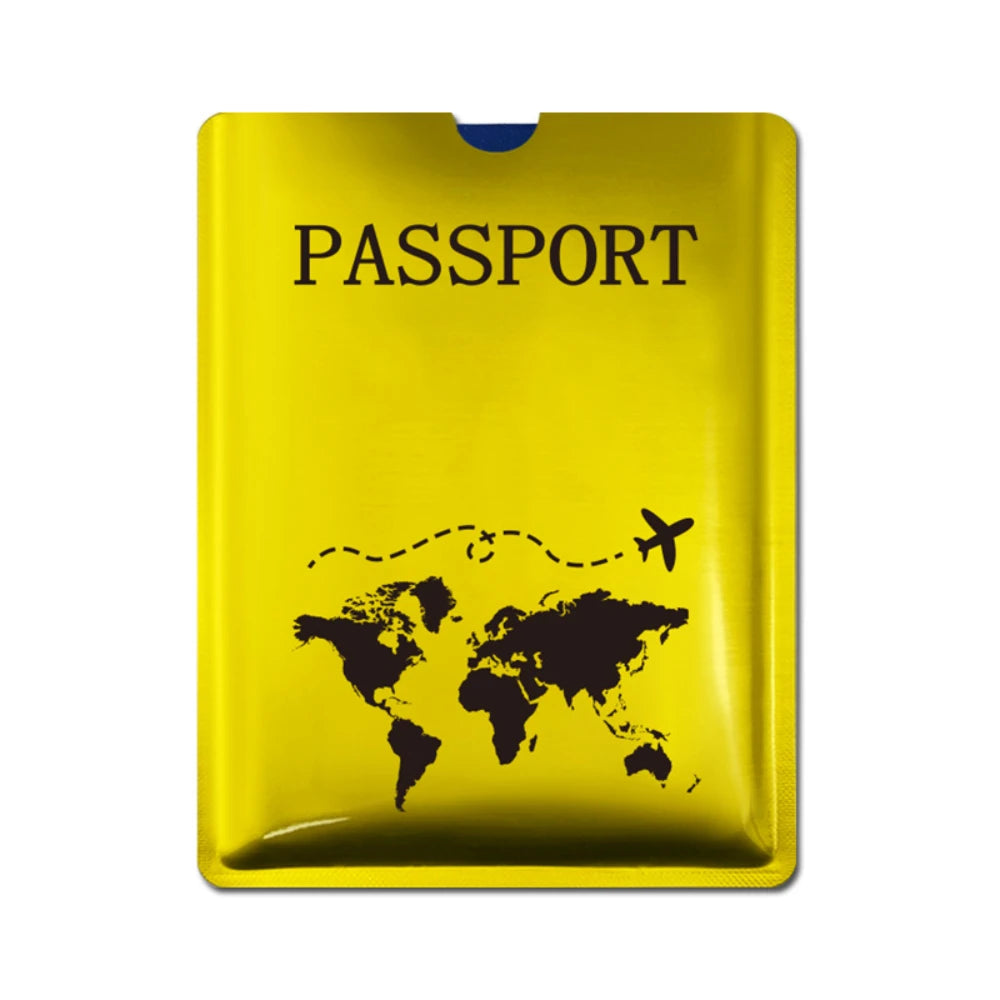 Rfid Passport Cover Laser Passport Protective Cover Passport Holder Anti-Theft For Airport Border Crossing Travel
