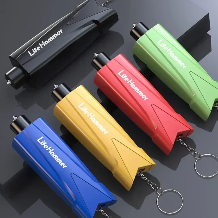 Car Multifunctional Safety Hammer Emergency Window Breaker Car Multi-function Safety Car Breaking Hammer Life-saving Hammer Safe