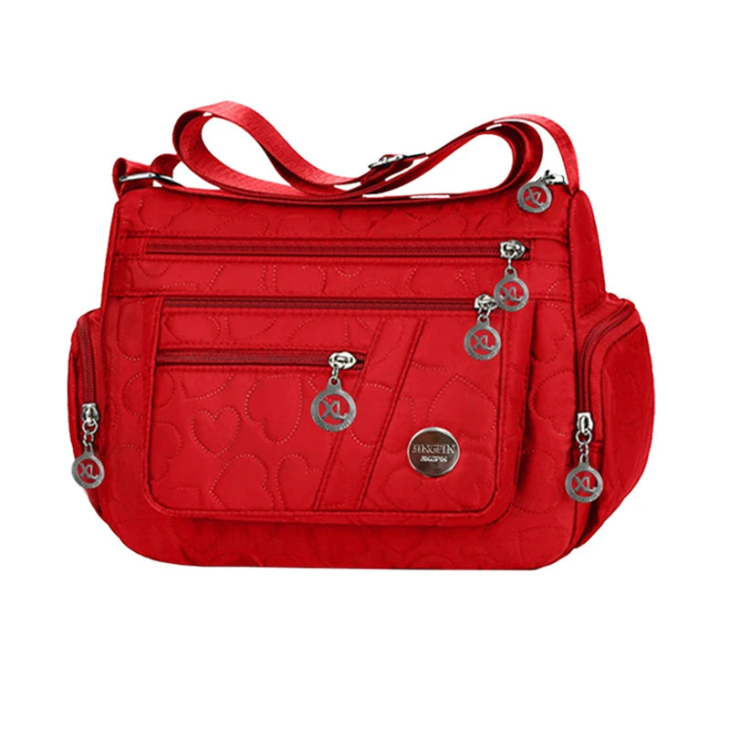 New Style Neutral Nylon Fabric Ladies' Handbag Oxford Cloth Shoulder Strap Crossbody Bag Travel Bag Multi-Compartment Casual Bag