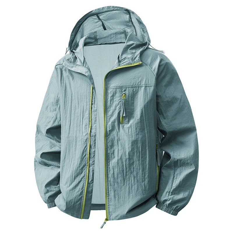 JNLN Summer Windbreaker Men Women Lightweight Sun Protection Jacket Unisex Camping Climbing Hiking Outdoor Sports Anti-UV Coat