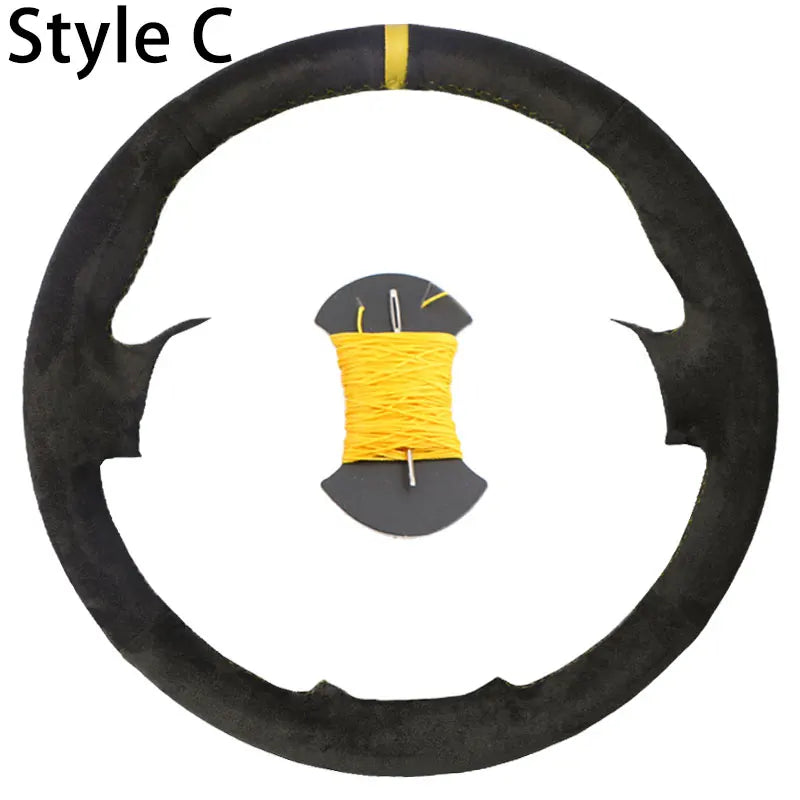 Soft Car Steering Wheel Cover For Fiat Bravo Doblo Opel Combo Grande Punto Linea Qubo Vauxhall Non-Slip Steering Wheel Protector