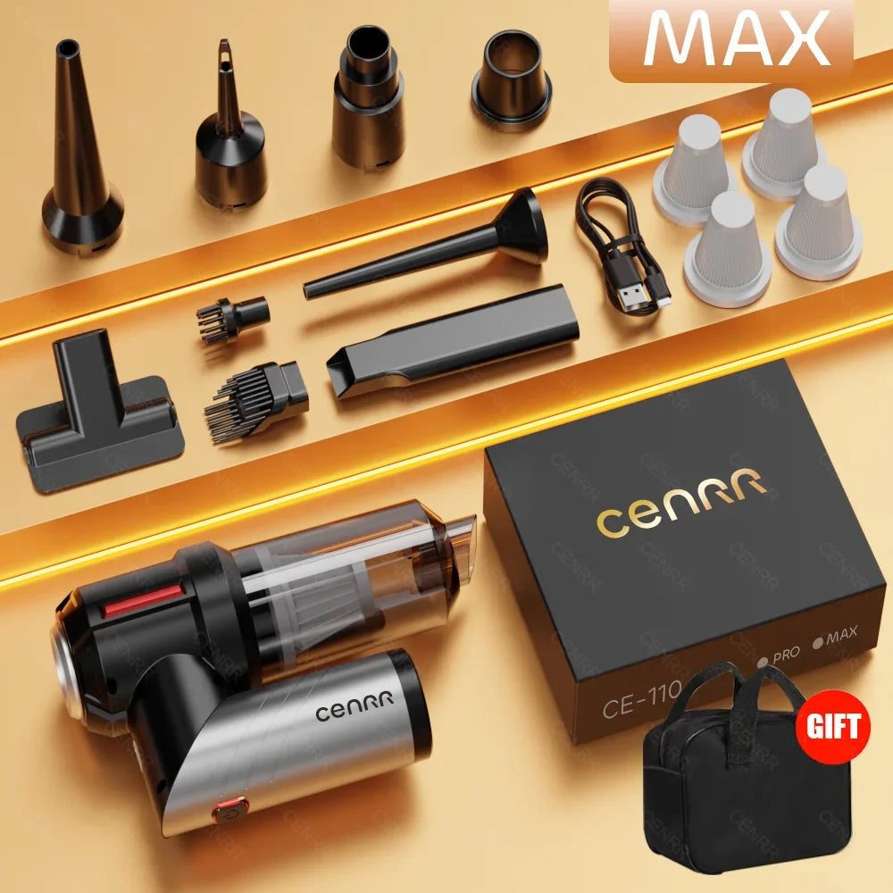 CENRR Car Vacuum Cleaner Strong Suction 998000PA  Powerful Handheld Wireless Vacuum Cleaner Mini Blower for Home Appliance