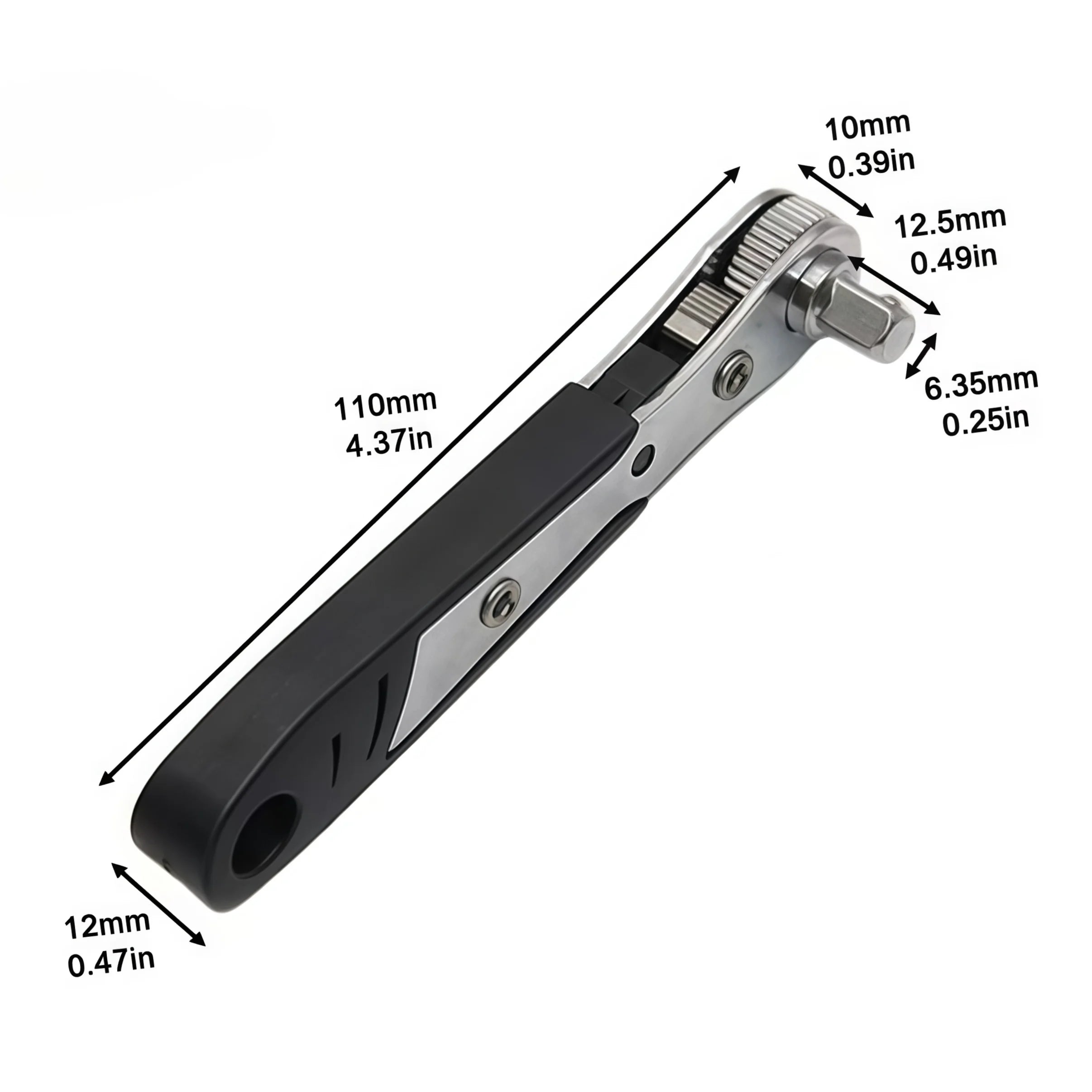 1/4 Inch Screwdriver Socket Wrench Set Hex Short Socket Set Ratchet Wrench 36 Tooth Drive Ratchet Socket Wrench BitsTool Set