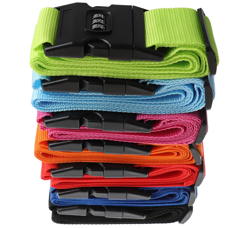 1Pcs Nylon Luggage Strap Adjustable Travel Suitcase Buckle Strap Baggage Belt Travel Accessorises Suitcase Packing Seat Belt