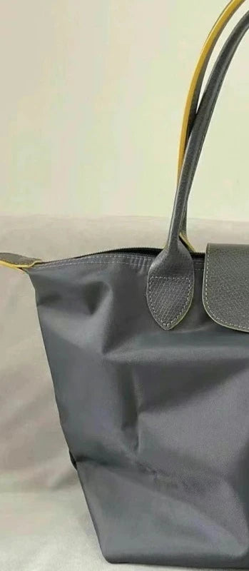 2026 Lightweight Foldable Nylon Shoulder Bag Ladies Water Resistant Shopping Tote Bag Large Handbag for Travel Daily Office