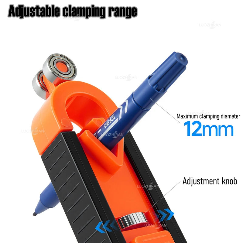 Contour Gauge Duplicator With Lock Adjustable Irregular Edge Scribing Ruler, for Ceramic Tile Floor Carpet Woodworking DIY Tools