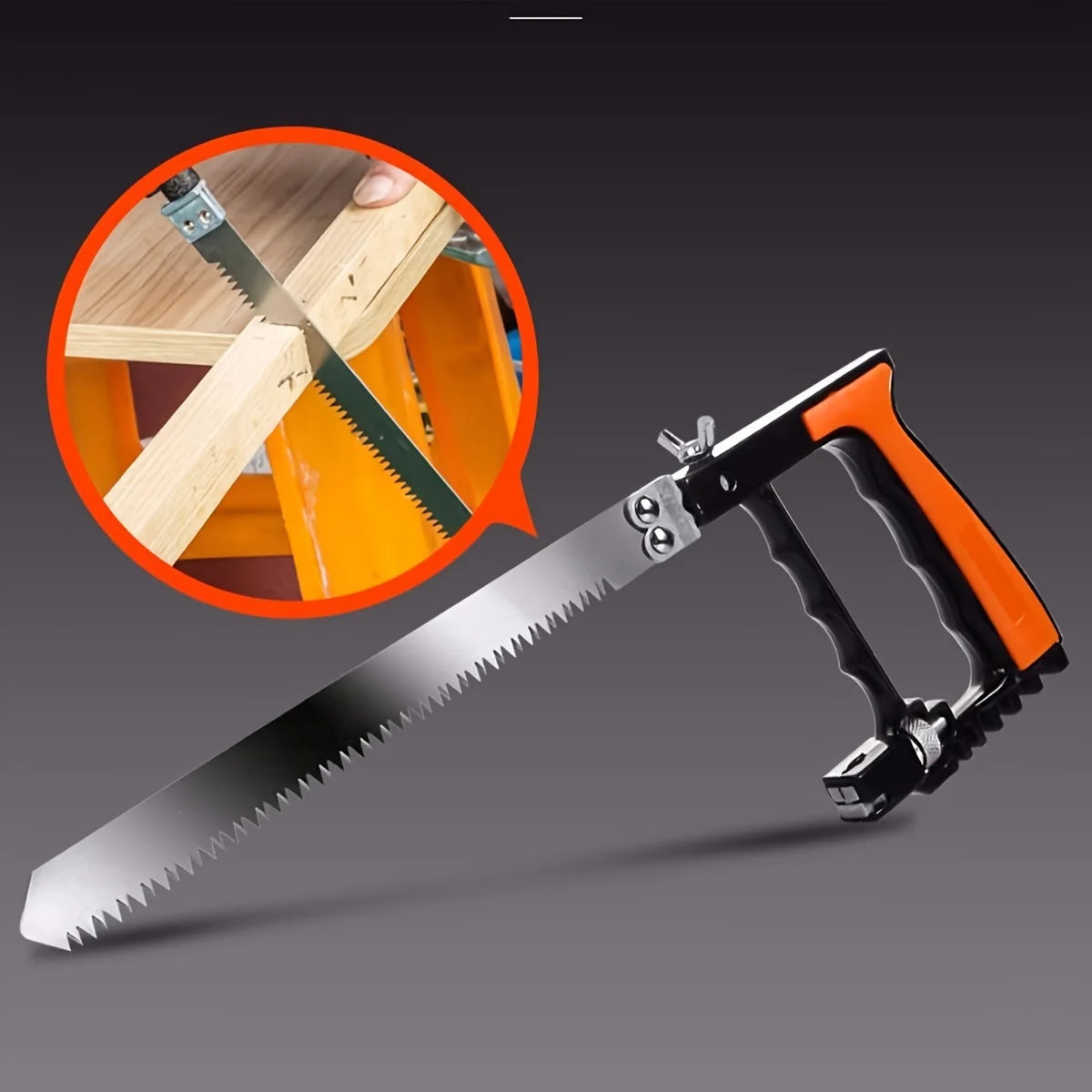 Magic Hand Saw Multi functional Mini Magic Saw Aluminum Alloy Steel Saw Woodworking Saw Bow Set Hand Saw Set