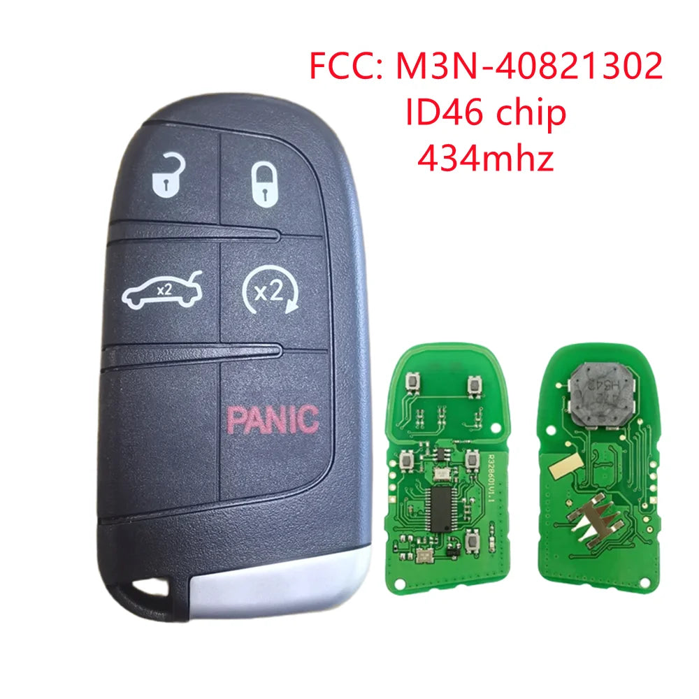 433MHz ID46 M3N Remote Car Key Fob for Challenger Charger SRT Hellcat Redeye Widebody Jeep Grand Cherokee SRT VIPER Scat Pack