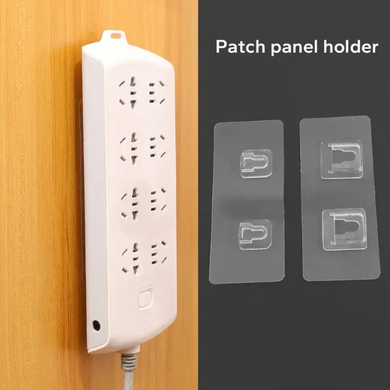 Double-Sided Adhesive Wall Hooks Hanger Strong Transparent Suction Cup Sucker Hooks Kitchen Bathroom Storage Plug Socket Holders