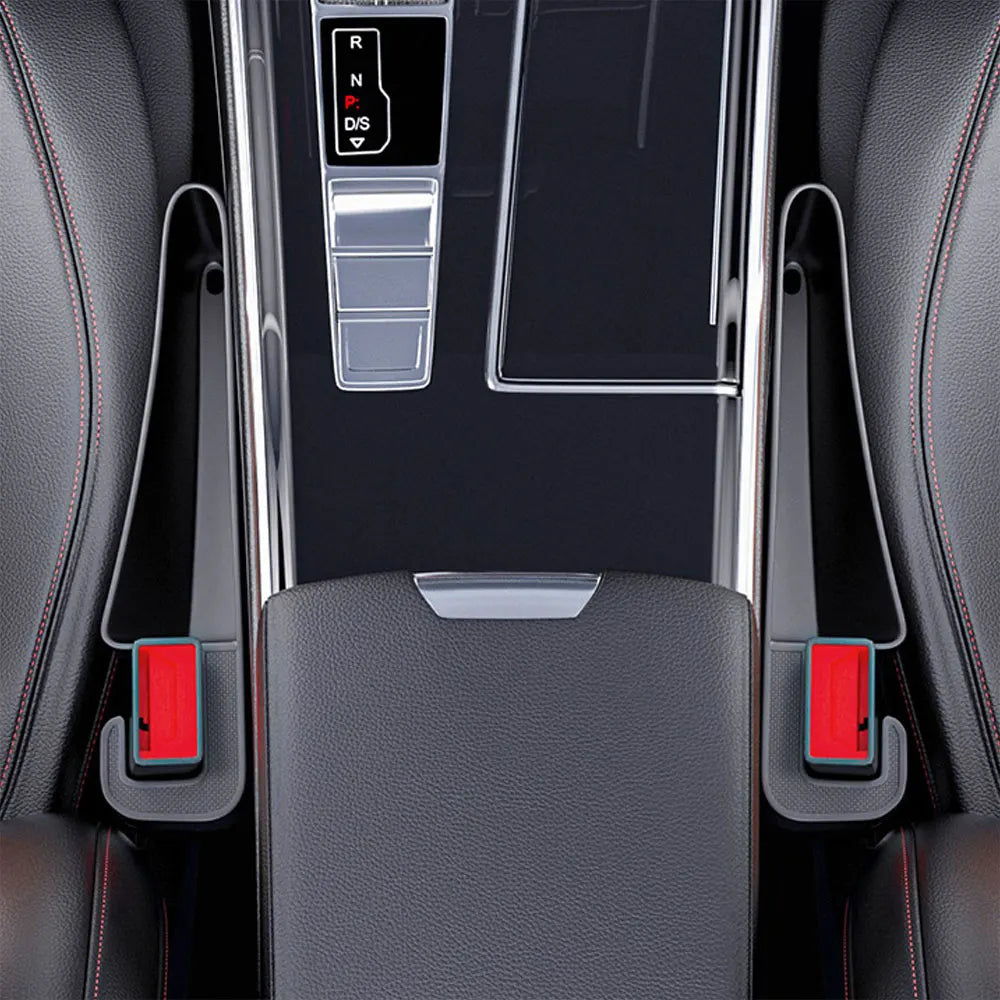 2PCS Car Seat Gap Filling Storage Box For FIAT Abarth 500 Pulse Panda Tipo Strada 600 500L Mobi Auto Accessories
