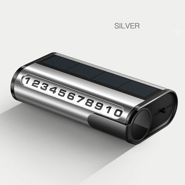 Car Temporary Stop Phone Number Card Parking Number Plate Luminous Auto Parking Card For BMW Audi Mercedes Benz Volkswagen VW