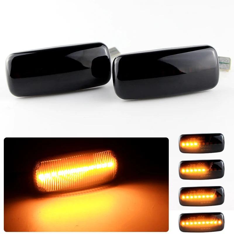 2PCS LED Side Marker Turn Signal Lights Canbus For Dodge Nitro 06-11 Caliber 07-11 Avenger 07-16 Charger For Chrysler 300 05-06