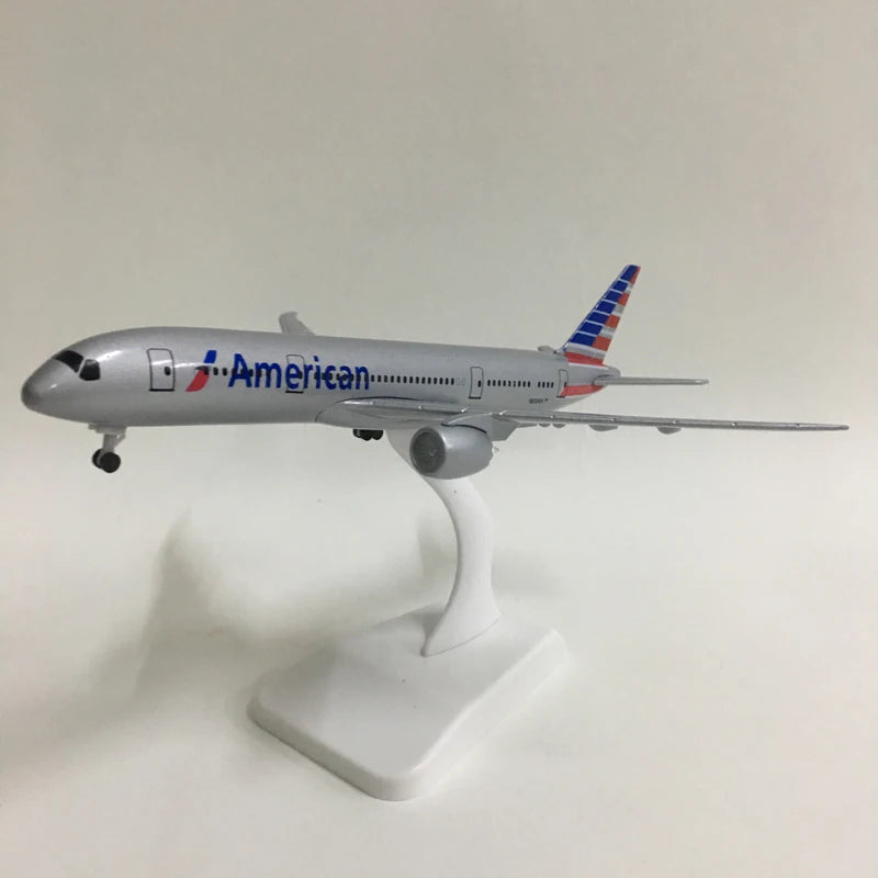 JASON TUTU 20CM American Airlines Boeing 787 Aircraft Model Planel Airplane Metal Diecast Planes Collect Gifts