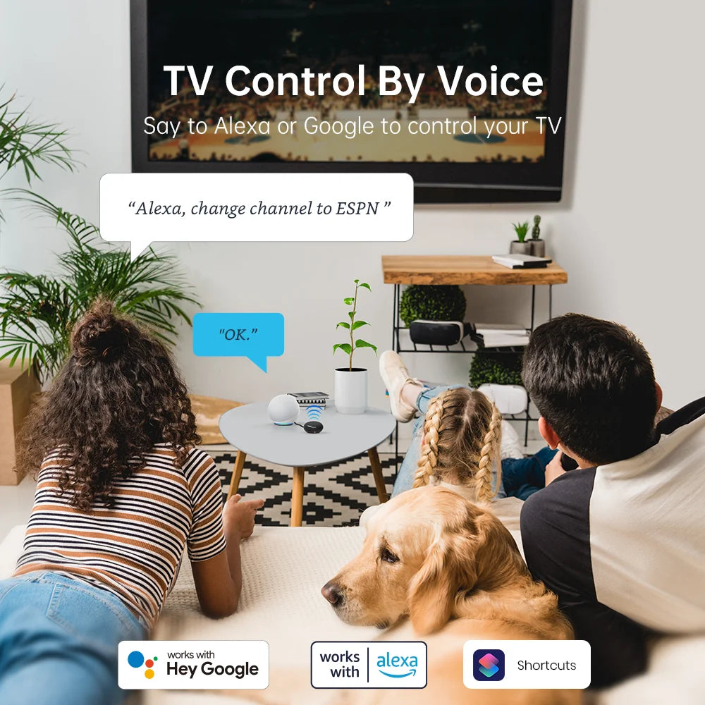 LinknLink Smart WiFi Universal Remote: IR Blaster for TV, Aircon, STB, IR2MQTT Home Assitant, Compatible with Alexa, Google Home
