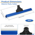 2Pcs 16 Inch Notched Squeegee Epoxy Floor Squeegee Toothed Self Leveling Tool for Professional Project Home DIY Renovation Work