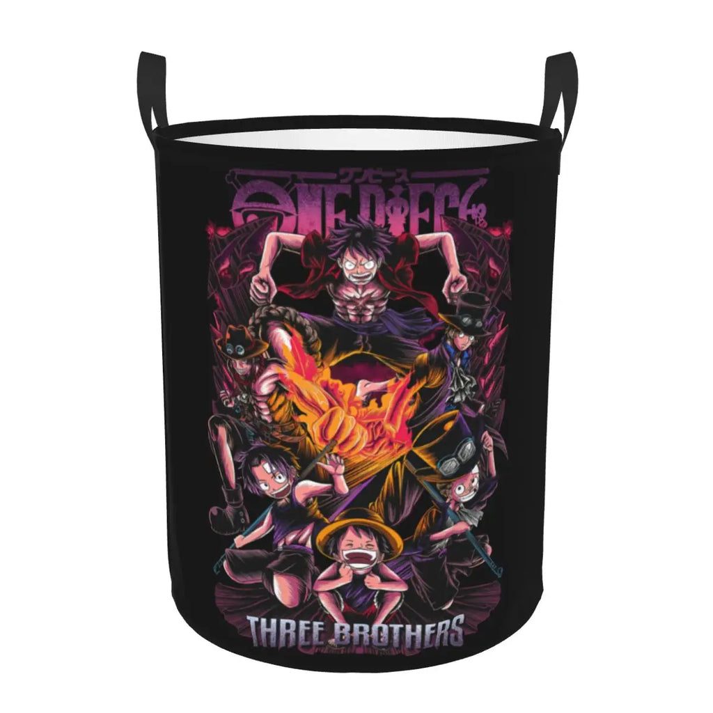 One Piece Tony Tony Chopper Laundry Basket Collapsible Anime Clothing Hamper Bathroom Organizer Storage Bins