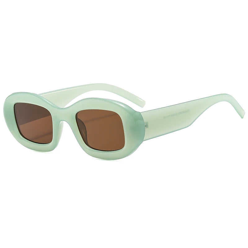 Hiking New Elliptical Retro Fashion Anti Light Glasses Women Thick Frame Glasses Premium INS Eyewear Sunscreen Trendy Eyeglasses